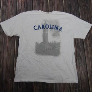 Carolina Shirt Mens Large White Clock Tower Graphic Tee Team Edition Apparel